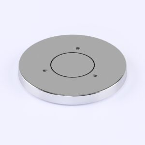 Self-closing lid base socket to Ø38 poles hidden screws